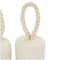 Cream Cotton Buoy Coiled Colorblock Sculpture Set